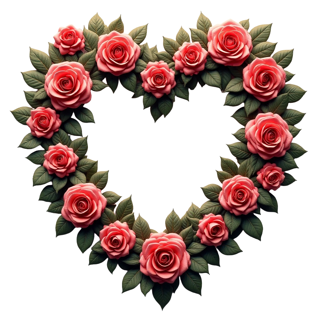 Heart-Shaped Rose Wreath